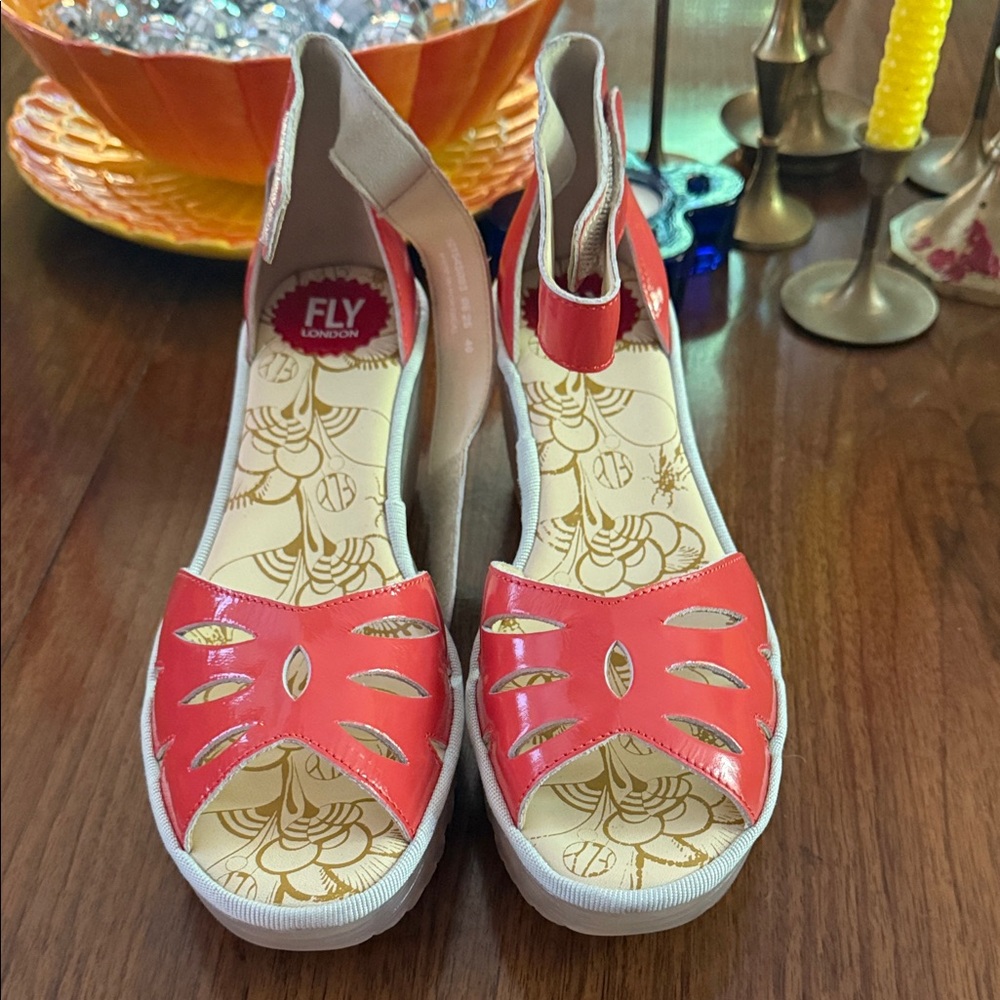 Fly London Women's Scarlet Peep Toe Sandals YELU454FLY